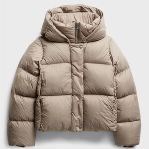 Banana Republic Water Repellent Beige Puffer Jacket